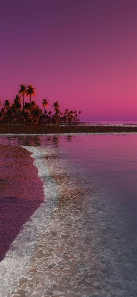 Pink Beach Sunset Iphone Wallpapers Top Free Pink Beach Sunset Iphone