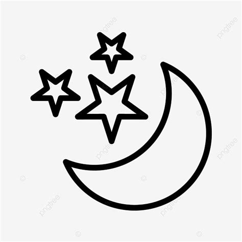 Moon Star Vector Art Png Vector Moon And Stars Icon Moon Icons Moon