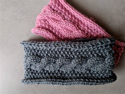 Seeds And Cables Ear Warmer Cable Knit Headband Pattern The Snugglery