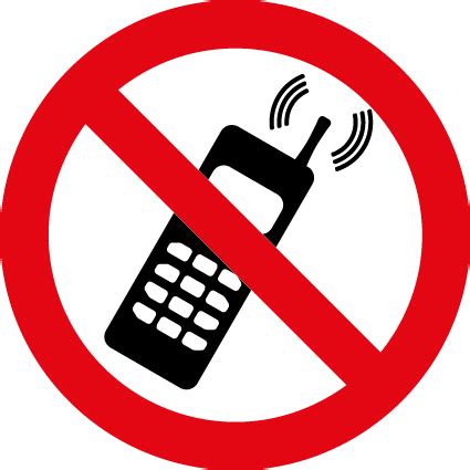 No mobile phones symbol | Health and Safety Signs png image