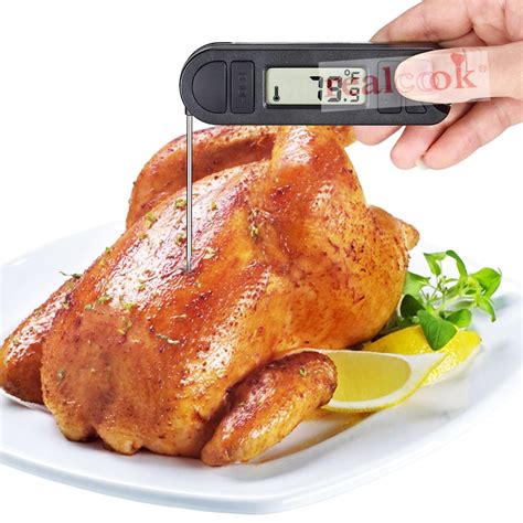Foldable Digital Electronic Barbecue Meat Bbq Food Thermometer With