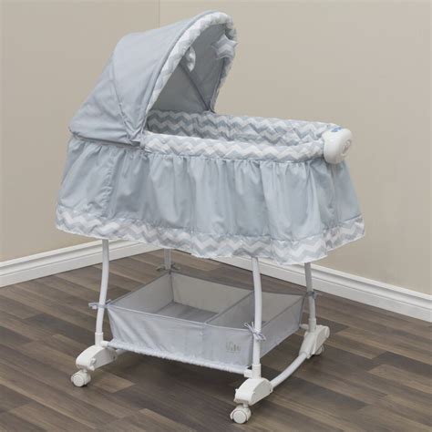 A rocking chair with a bassinet that allows you to comfortably rock your baby to sleep. Bily Rocking Bassinet with Bedding & Reviews | Wayfair.ca
