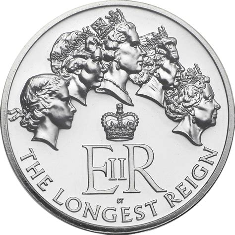 Twenty Pounds 2015 Longest Reigning Monarch Coin From United Kingdom