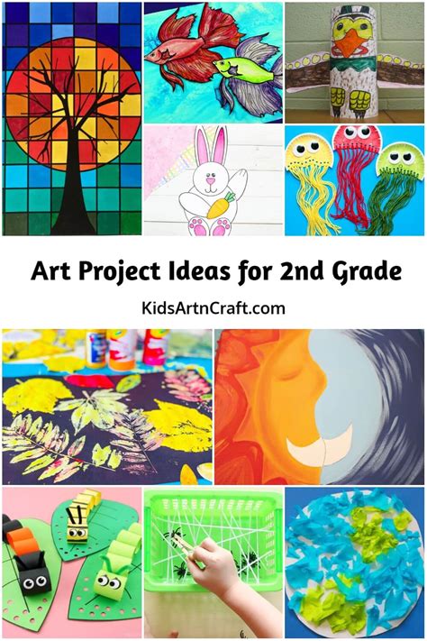 Art Project Ideas For 2nd Grade Kids Art And Craft