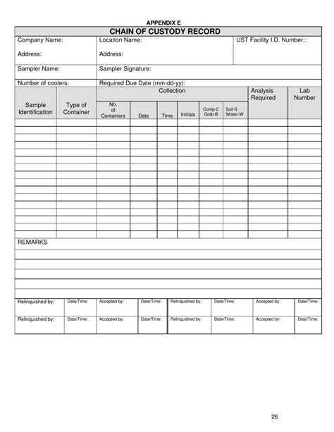 Mississippi Chain Of Custody Record Form Fill Out Sign Online And