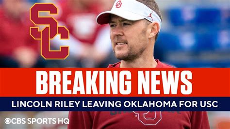 Breaking Lincoln Riley Leaving Oklahoma For Usc Head Coaching Job
