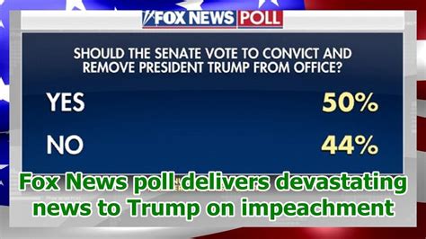 Fox News Poll Delivers Devastating News To Trump On Impeachment Youtube
