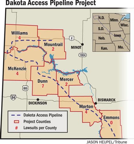 Dakota Access Pipeline Files Condemnation Lawsuits