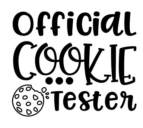 official cookie tester funny christmas free svg file svg heart