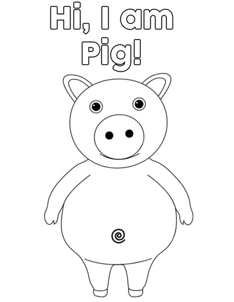 Pig Little Baby Bum Coloring Page Printable Coloring Page For Kids