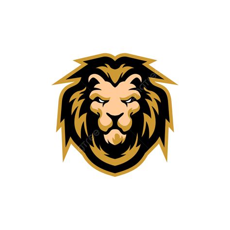 Gambar Logo Maskot Kepala Singa Untuk Tim Olahraga Atau Lencana Liar