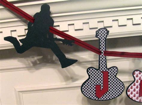 Rock Star Personalized Birthday Banner Featuring Guitar Heroes On Luulla