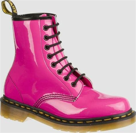 Dr Martens 1460 W 8 Eye Boot Hot Pink Patent 12000 Valentines Day