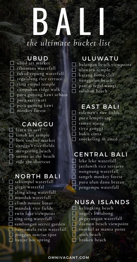 The Ultimate Bali Bucket List 80 Things To Do In Bali Bali Travel Guide Bali Bucket List