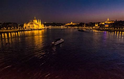 Night View Of The Danube Budapest Hungary Travel Past 50