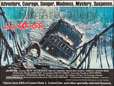 Sorcerer Movie Poster 1977 Subway 2 Sheet 45x59