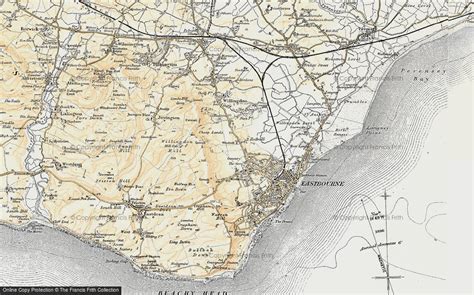 Historic Ordnance Survey Map Of Eastbourne 1898