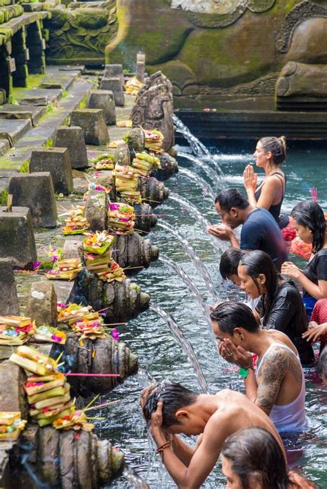 Tirta Empul Hindu Balinese Temple With Holy Spring Water In Bali Indonesia Editorial Photo