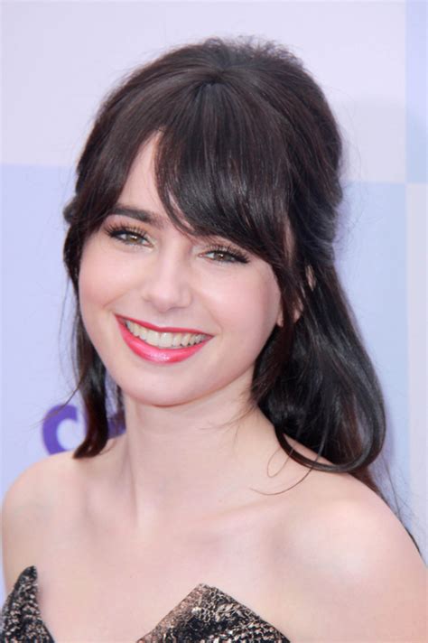 Pictures Lily Collins Hairstyles And Hair Color Lily