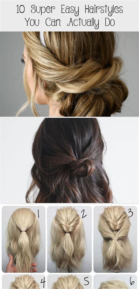 Free How To Do Quick And Easy Hairstyles On Yourself For Hair Ideas