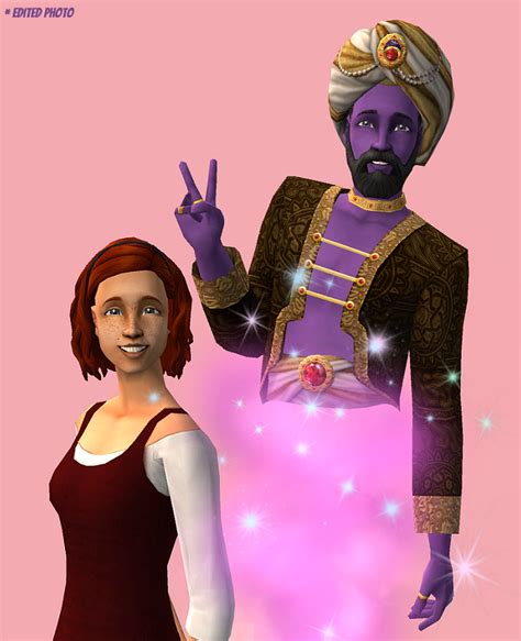 Mod The Sims Purple Genie Skin Maxis Match