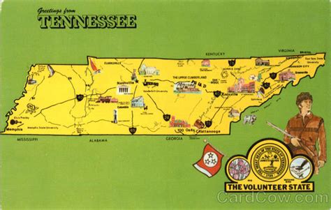 Tennessee Tourist Map Maps