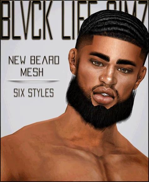 Lana Cc Finds Blvck Life Simz B L S ~ New Beard Mesh Six Sims