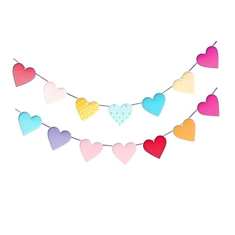 Cute Heart And Star Colorful Masking Tape Banner Planner Planner
