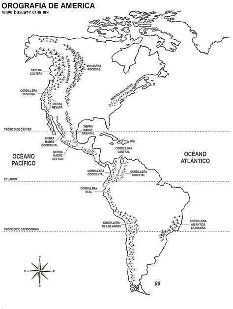 Mapa Del Continente Americano Con Nombres Para Imprimir Continente Images