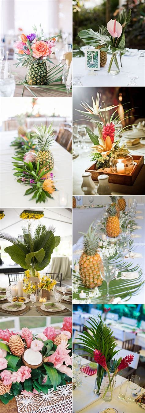 20 Tropical Wedding Centerpieces You’ll Love