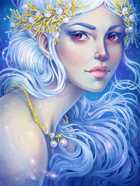 White Fairy An Art Print By Maria Dimova Art Fairy Hair Fantasy