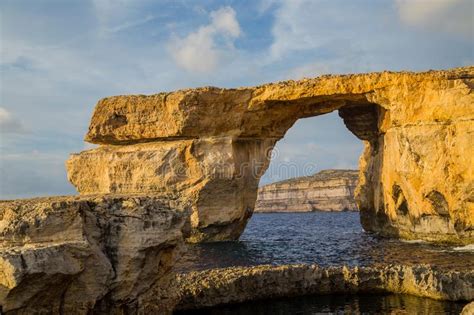 Azure Window In Gozo Island Stock Photo Image Of Coast Arch 160837578