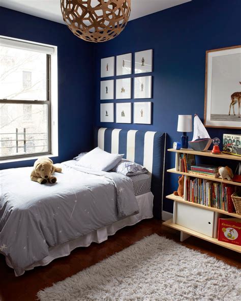 Boys Bedroom With Symphony Blue Paint Boys Bedroom Colors Bedroom