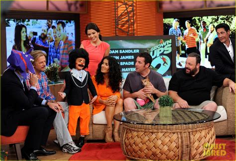 And you all thought i was so calm, but inside i was saying gloria nunen, do not call him a. Salma Hayek & Adam Sandler: 'Despierta America' Visit ...