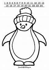Penguin Penguins Hat Printable Coloring Printables sketch template