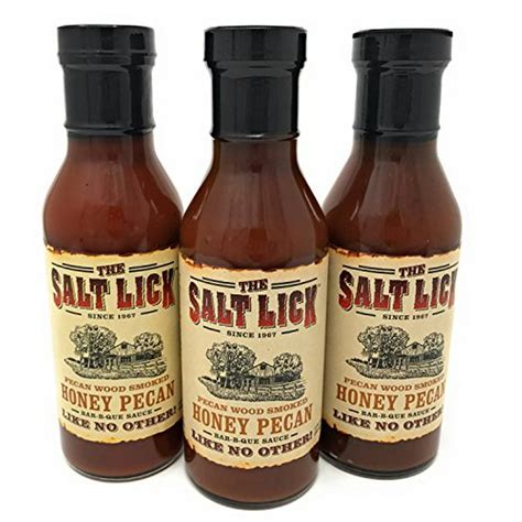 The Salt Lick Bbq Sauce 12oz Bottle Pack Of 3 Pecan Wood Smoked