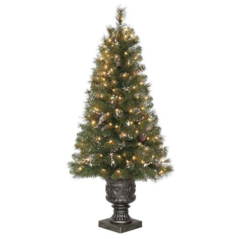 45 Ft Alpine Potted Artificial Christmas Tree With