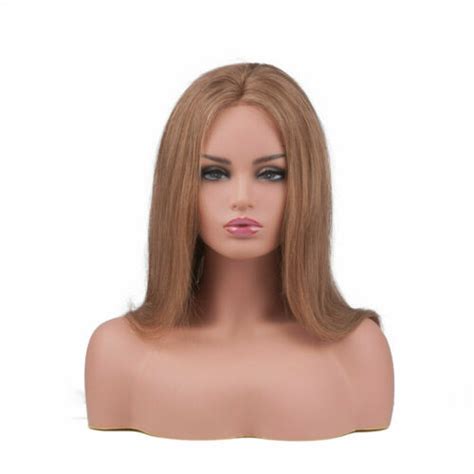 Professional Tanned Skin Tone Bust Female Mannequin Head Display Bust