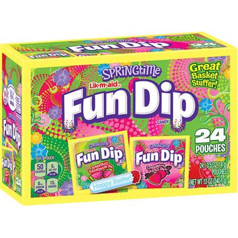 Wonka Fun Dip Candy Pouches 24 Pack