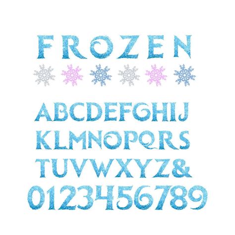 5 Frozen Alphabet Clipart Printable Frozen Letters And Etsy Israel