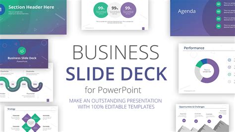 Professional Business Slide Deck Powerpoint Template And Slides