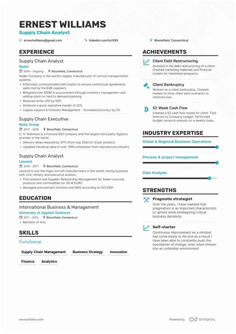 Analyzing supply chain procedures and building efficient strategies for streamlining them. Supply Chain Resume Examples Best Of Supply Chain Analyst ...