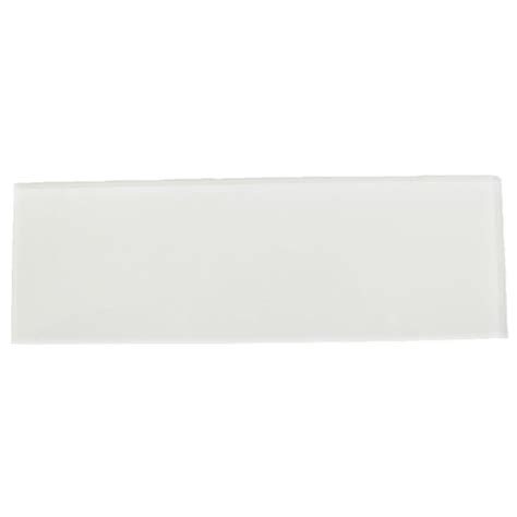 Loft Super White 6x18 Polished Glass Tile
