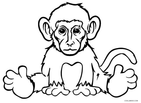 Download and print out to use with preschool, kindergarten, and elementary children. Free Printable Monkey Coloring Pages for Kids | Cool2bKids