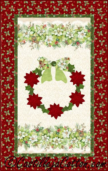 Christmas Flowers Quilt Pattern Cjc 52391 Advanced Beginner Wall