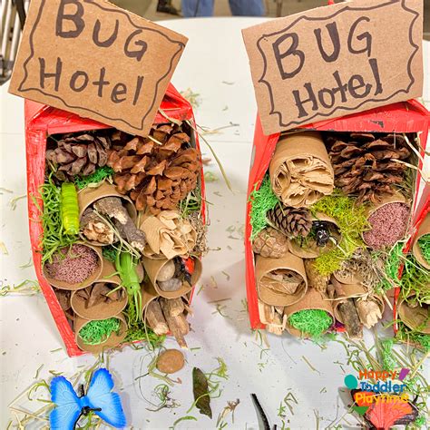 How To Make A Bug Hotel Craft Fun Craft For Kids Happy Toddler Playtime
