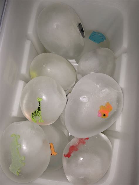 Frozen Water Balloons With Animal Foam Stickers And Erasers Frozen