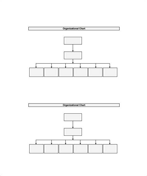 Free Blank Organizational Chart Template 3 Templates Example