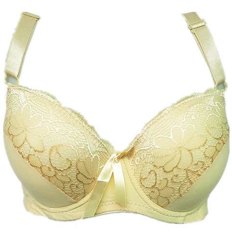 Women S Sexy Smooth Essential Padded Plus Size Push Up Underwire Full Coverage Lace Bra E