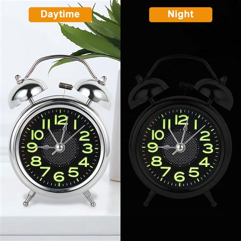 Willstar Alarm Clock 3 Inch Battery Operated Alarm Clock Luminous Non